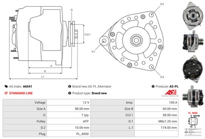 AS-PL A6041 EAN: 5901259445527.