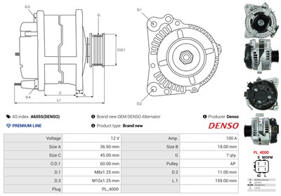 AS-PL A6055(DENSO) EAN: 5901259446500.