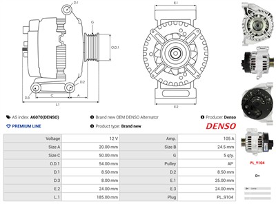 AS-PL A6070(DENSO) EAN: 5901259446661.