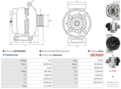 AS-PL A6076(DENSO) EAN: 5901259446722.
