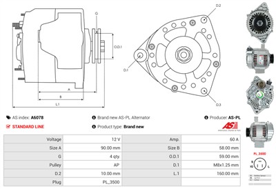 AS-PL A6078 EAN: 5901259447170.