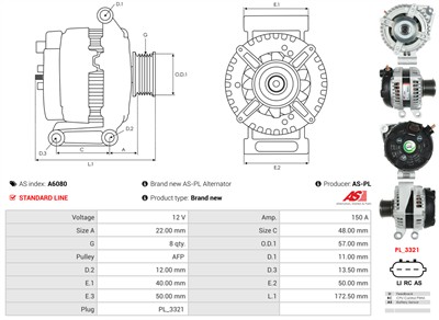 AS-PL A6080 EAN: 5901259474763.