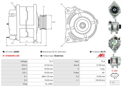 AS-PL A6085 EAN: 5902129065814.