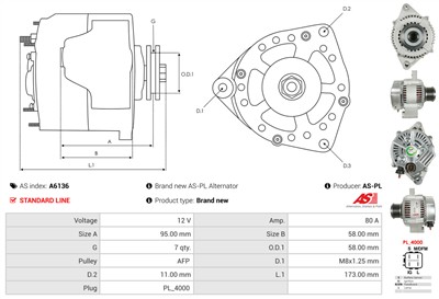AS-PL A6136 EAN: 5901259468472.