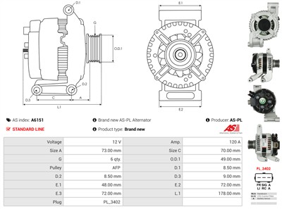 AS-PL A6151 EAN: 5901259473933.