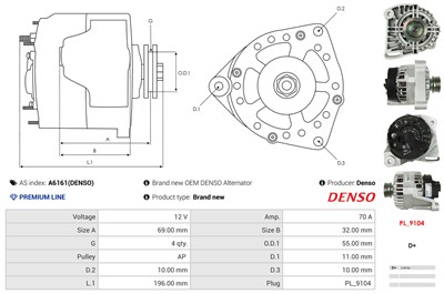 AS-PL A6161(DENSO) EAN: 5901259478754.