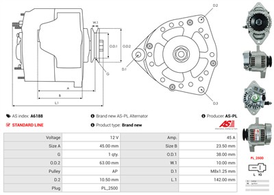 AS-PL A6188 EAN: 5901259485943.