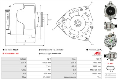 AS-PL A6230 EAN: 5902129001423.