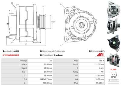 AS-PL A6325 EAN: 5902129012825.