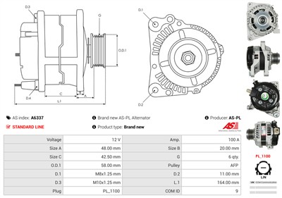 AS-PL A6337 EAN: 5902129015345.
