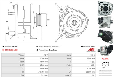 AS-PL A6346 EAN: 5902129018858.