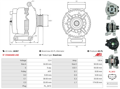 AS-PL A6367 EAN: 5902129027102.