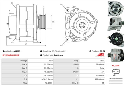 AS-PL A6415S EAN: 5902129053699.