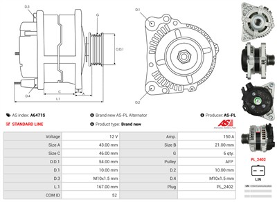 AS-PL A6471S EAN: 5902129165064.