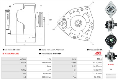 AS-PL A6472S EAN: 5902129101772.