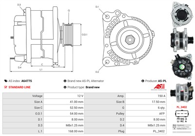 AS-PL A6477S EAN: 5902129101802.