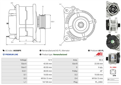 AS-PL A6508PR EAN: 5902129092001.