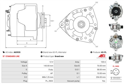 AS-PL A6593S EAN: 5902129102786.