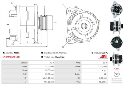 AS-PL A9005 EAN: 5901259406580.