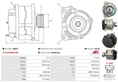 AS-PL A9012 EAN: 5901259406672.