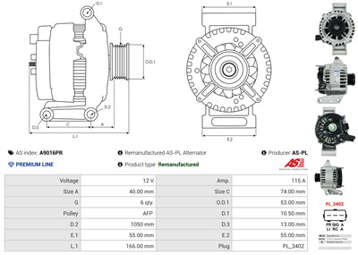 AS-PL A9016PR EAN: 5902129089568.