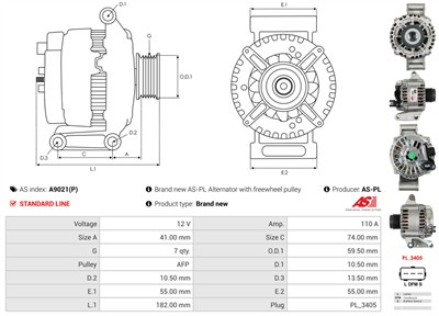 AS-PL A9021(P) EAN: 5901259493443.