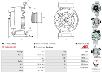 AS-PL A9023 EAN: 5901259406795.