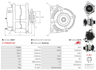 AS-PL A9037 EAN: 5901259443370.