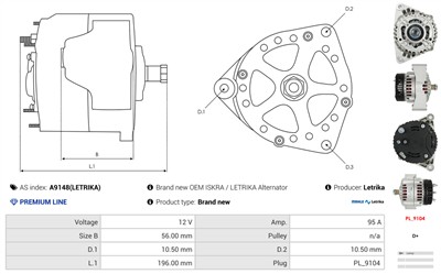 AS-PL A9148(LETRIKA) EAN: 5902129008675.