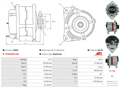 AS-PL A9221 EAN: 5902129033622.