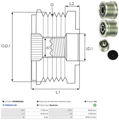 AS-PL AFP0005(INA) EAN: 5901259408577.