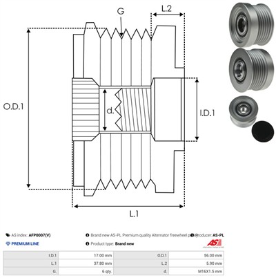 AS-PL AFP0007(V) EAN: 5901259479225.