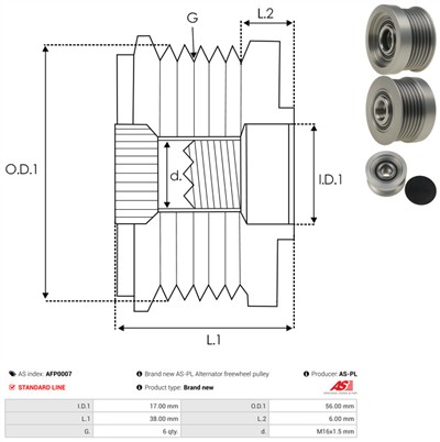 AS-PL AFP0007 EAN: 5901259408591.