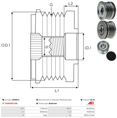 AS-PL AFP0012 EAN: 5901259408652.