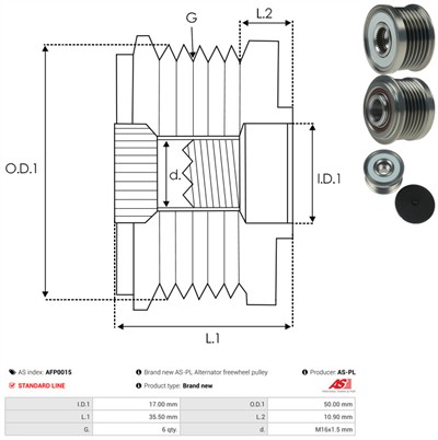 AS-PL AFP0015 EAN: 5901259408683.
