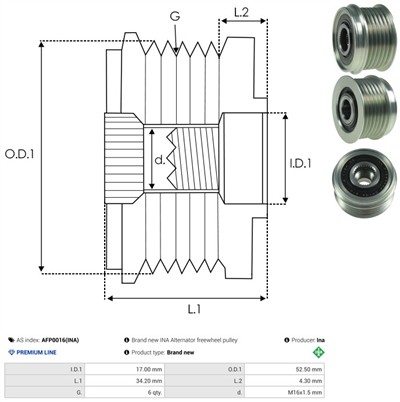 AS-PL AFP0016(INA) EAN: 5902129041634.
