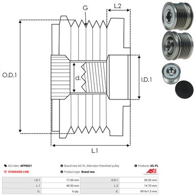 AS-PL AFP0021 EAN: 5901259408744.