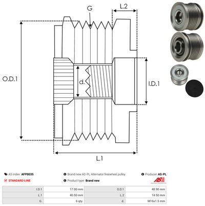 AS-PL AFP0035 EAN: 5901259437423.
