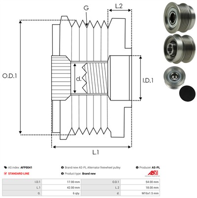 AS-PL AFP0041 EAN: 5901259438079.