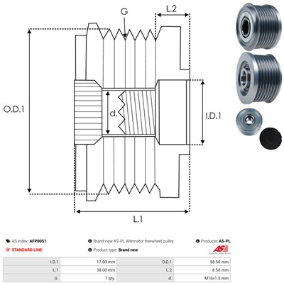 AS-PL AFP0051 EAN: 5901259438970.