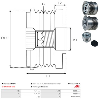 AS-PL AFP0063 EAN: 5901259439090.