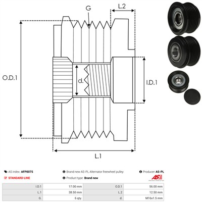 AS-PL AFP0075 EAN: 5901259460315.