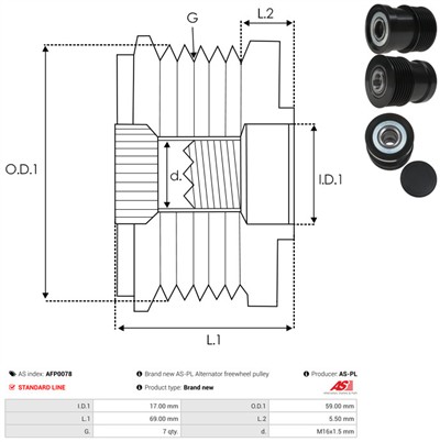 AS-PL AFP0078 EAN: 5901259465068.