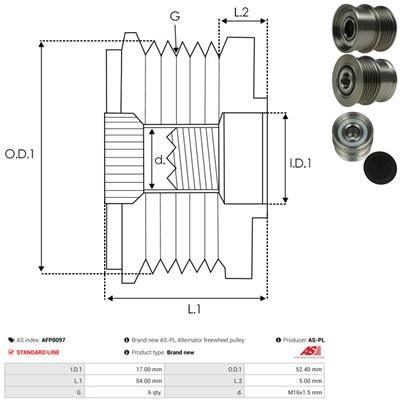 AS-PL AFP0097 EAN: 5902129094272.