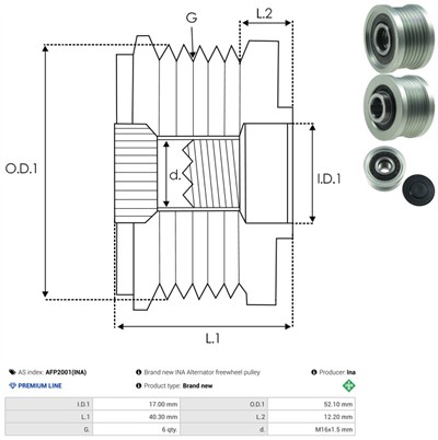 AS-PL AFP2001(INA) EAN: 5902129037491.