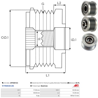 AS-PL AFP2001(V) EAN: 5901259479195.