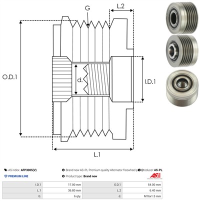 AS-PL AFP3005(V) EAN: 5901259478945.