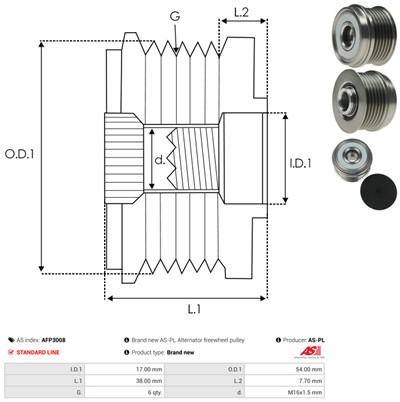 AS-PL AFP3008 EAN: 5901259408942.