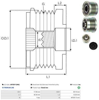 AS-PL AFP3011(INA) EAN: 5901259440690.