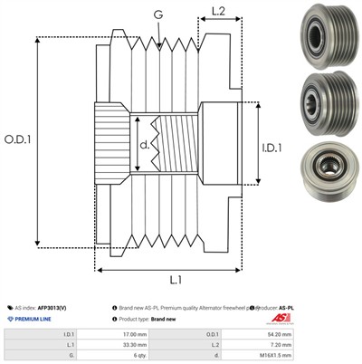 AS-PL AFP3013(V) EAN: 5901259479508.